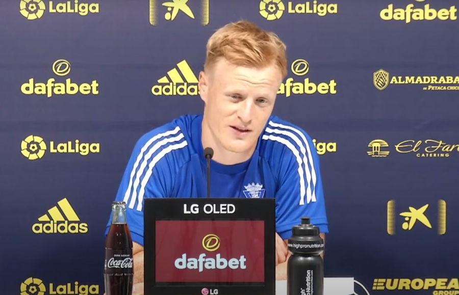 Jens Jønsson en rueda de prensa esta mañana