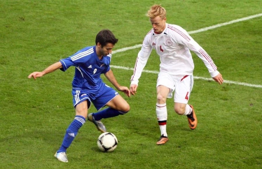 Jens Jønsson en un encuentro con su selección