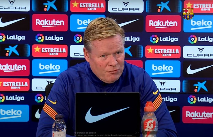 Ronald Koeman en rueda de prensa previa al Cádiz CF - Barcelona