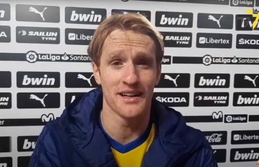 Álex Fernández en sus declaraciones tras el Valencia 1 - 1 Cádiz CF