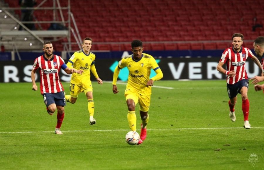 Anthony Lozano en el encuentro de ida frente al Athletic