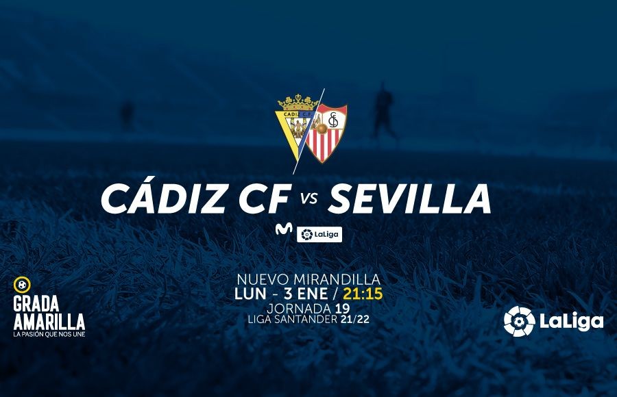 Fecha y hora para el Cádiz CF - Sevilla