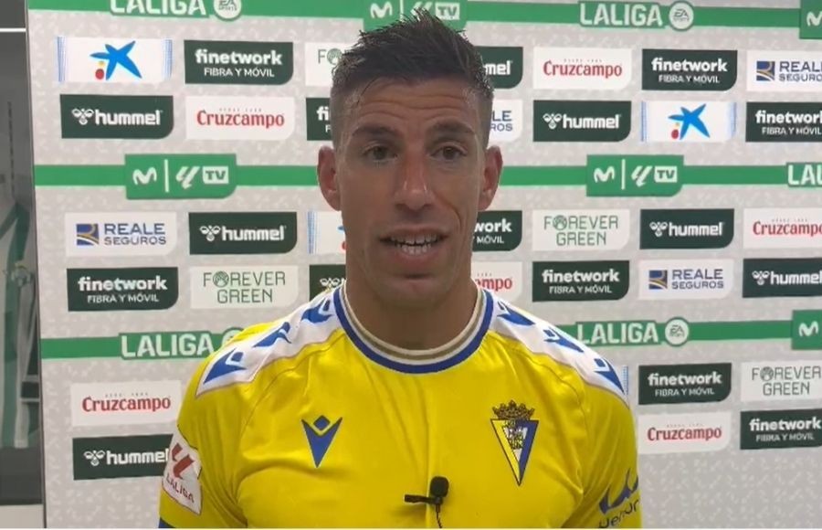 Rubén Alcaraz tras el encuentro ante el Real Betis