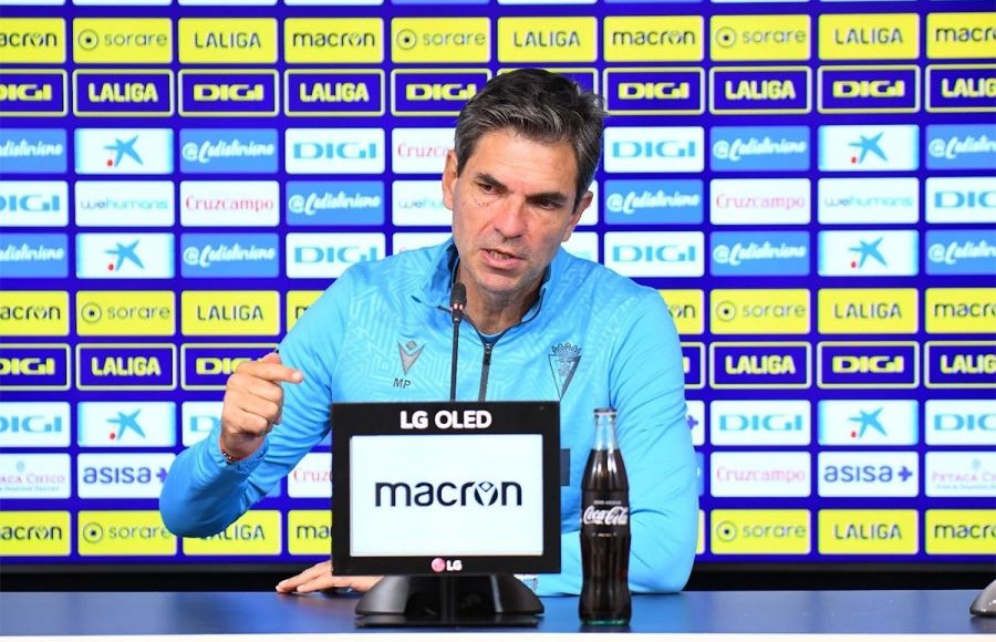 Mauricio Pellegrino en la rueda de presa previa al Cádiz CF Real Madrid